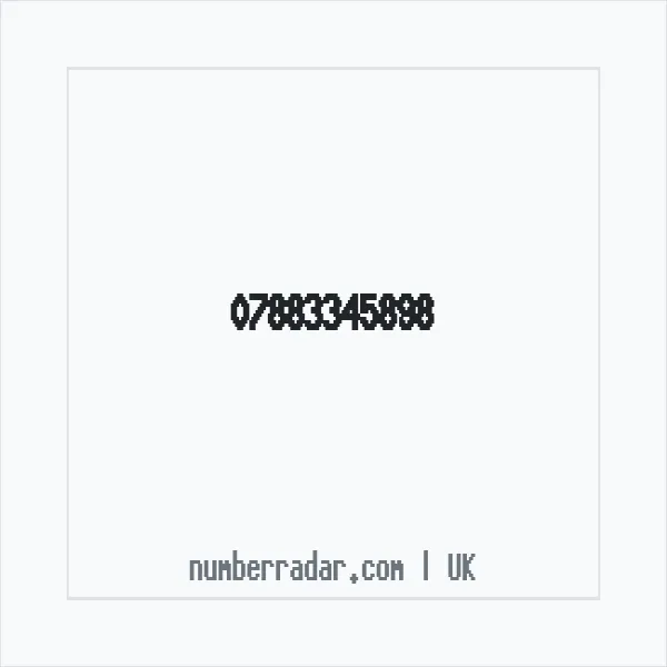 Reverse number check for +44 7883 345898 — who called me?