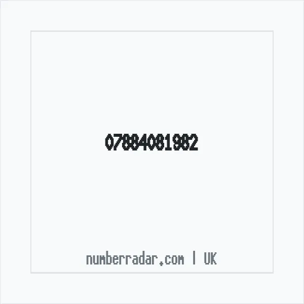 Reverse number check for +44 7884 081982 — who called me?