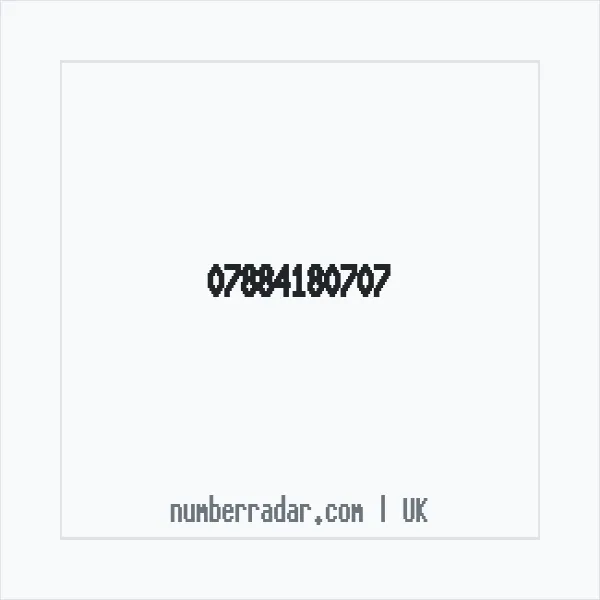 Reverse number check for +44 7884 180707 — who called me?