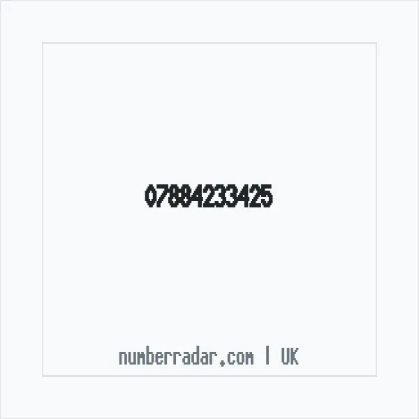 Reverse number check for +44 7884 233425 — who called me?
