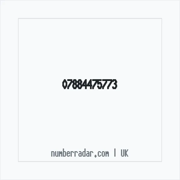 Reverse number check for +44 7884 475773 — who called me?