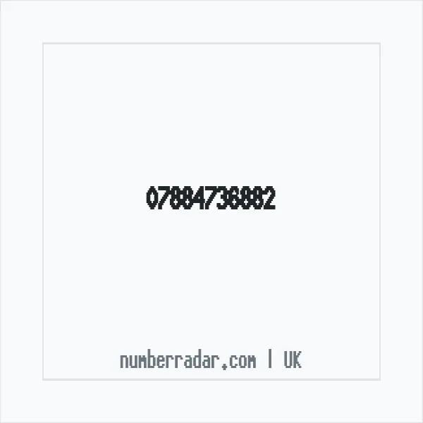 Reverse number check for +44 7884 736882 — who called me?
