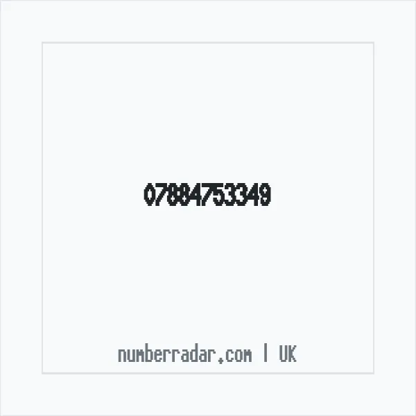 Reverse number check for +44 7884 753349 — who called me?