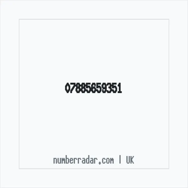 Reverse number check for +44 7885 659351 — who called me?