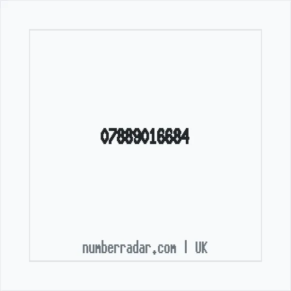 Reverse number check for +44 7889 016684 — who called me?