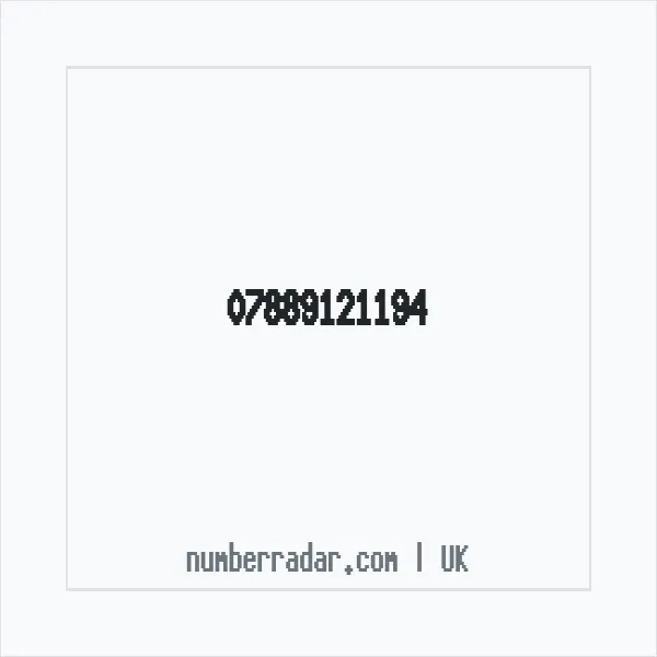 Reverse number check for +44 7889 121194 — who called me?