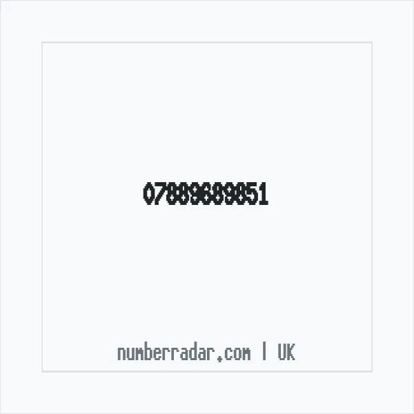 Reverse number check for +44 7889 689851 — who called me?