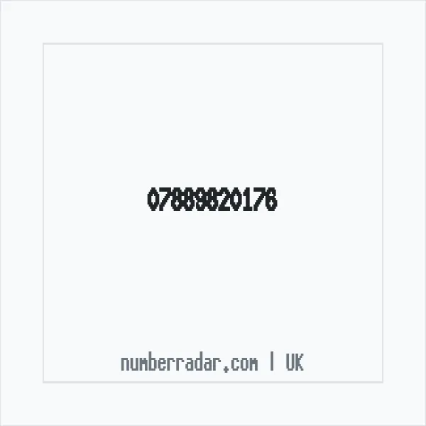Reverse number check for +44 7889 820176 — who called me?