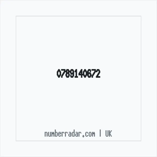 Reverse number check for +44 789140672 — who called me?