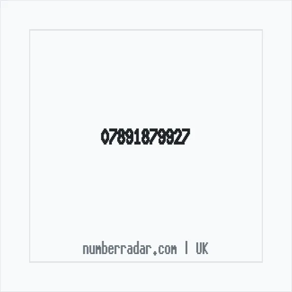 Reverse number check for +44 7891 879927 — who called me?