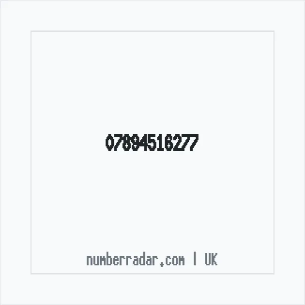 Reverse number check for +44 7894 516277 — who called me?