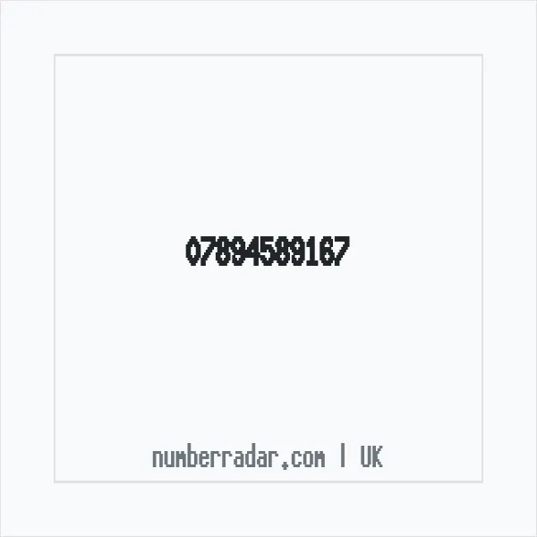 Reverse number check for +44 7894 589167 — who called me?