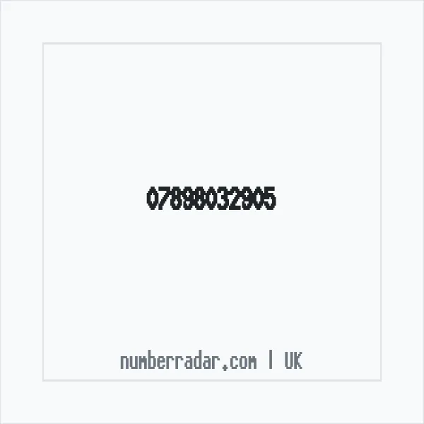 Reverse number check for +44 7898 032905 — who called me?