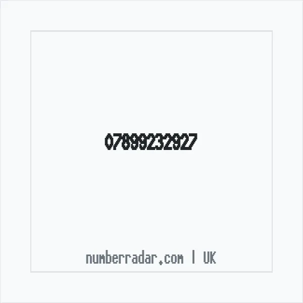 Reverse number check for +44 7899 232927 — who called me?
