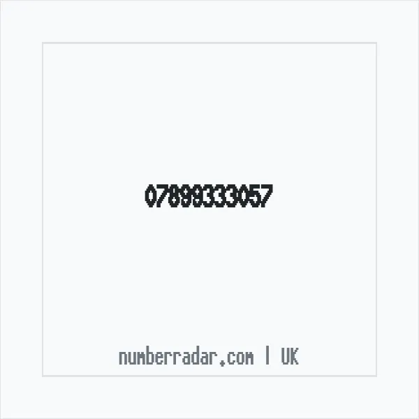 Reverse number check for +44 7899 333057 — who called me?