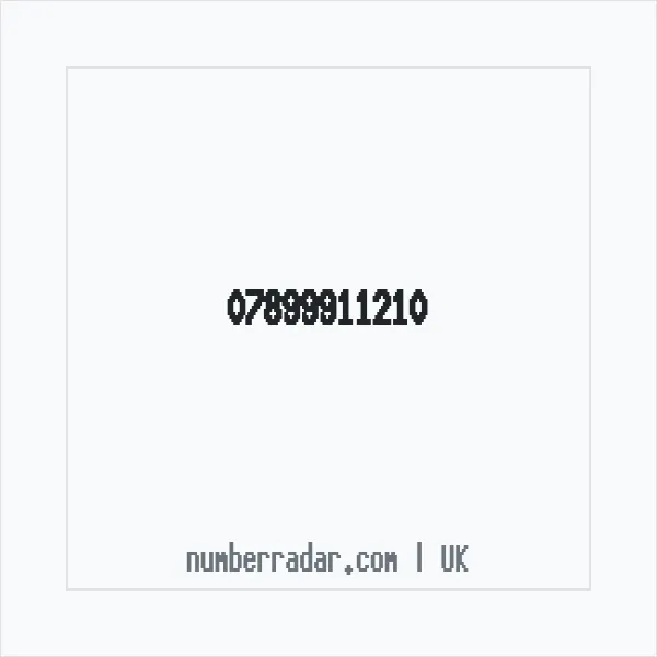 Reverse number check for +44 7899 911210 — who called me?