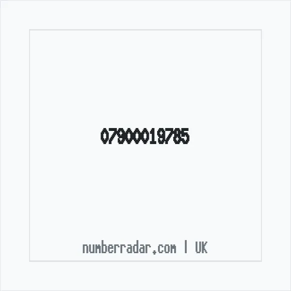 Reverse number check for +44 7900 019785 — who called me?