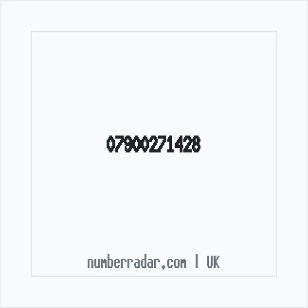 Reverse number check for +44 7900 271428 — who called me?