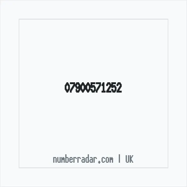 Reverse number check for +44 7900 571252 — who called me?