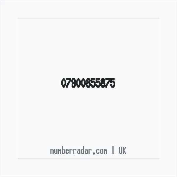 Reverse number check for +44 7900 855875 — who called me?