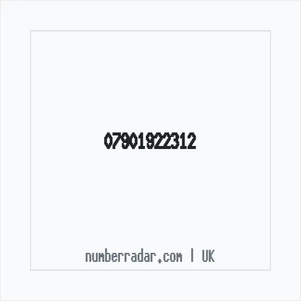 Reverse number check for +44 7901 922312 — who called me?