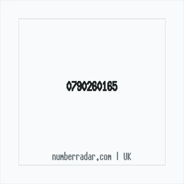 Reverse number check for +44 790260165 — who called me?