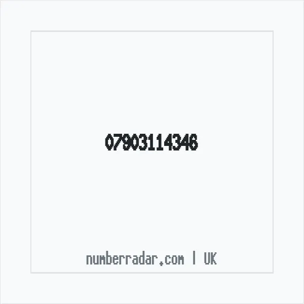 Reverse number check for +44 7903 114346 — who called me?