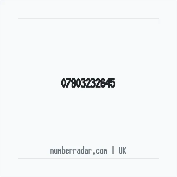 Reverse number check for +44 7903 232645 — who called me?