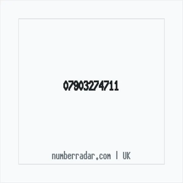 Reverse number check for +44 7903 274711 — who called me?