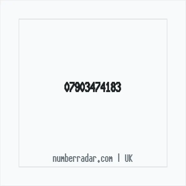 Reverse number check for +44 7903 474183 — who called me?