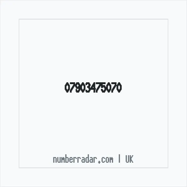 Reverse number check for +44 7903 475070 — who called me?