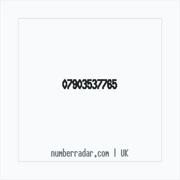 Reverse number check for +44 7903 537765 — who called me?