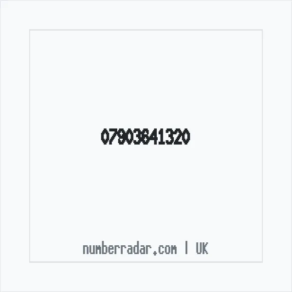 Reverse number check for +44 7903 641320 — who called me?