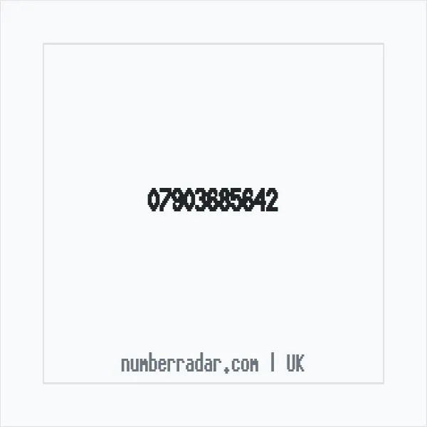 Reverse number check for +44 7903 685642 — who called me?