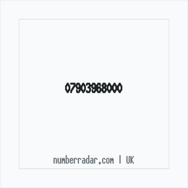 Reverse number check for +44 7903 968000 — who called me?