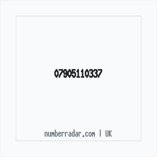 Reverse number check for +44 7905 110337 — who called me?