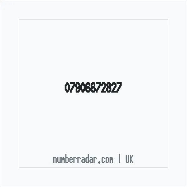 Reverse number check for +44 7906 672827 — who called me?