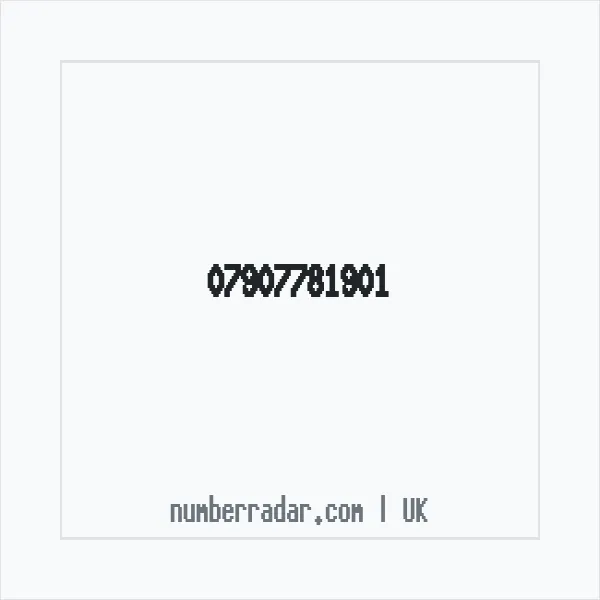 Reverse number check for +44 7907 781901 — who called me?
