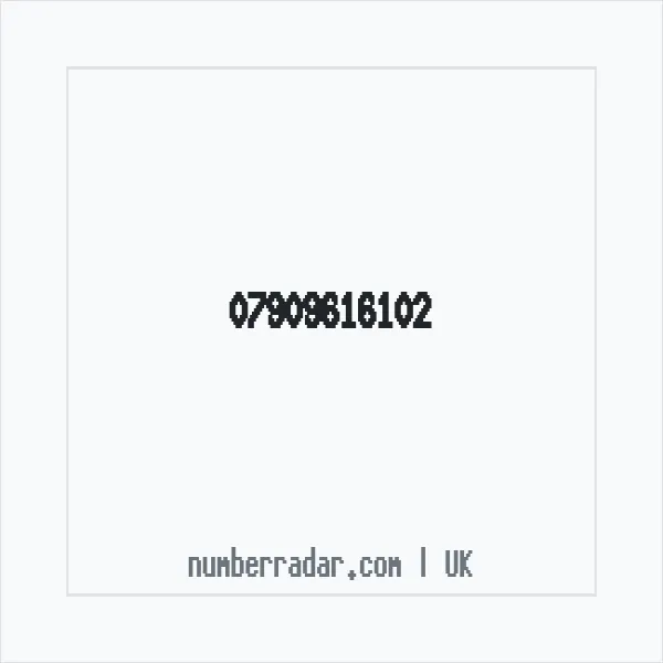 Reverse number check for +44 7909 616102 — who called me?
