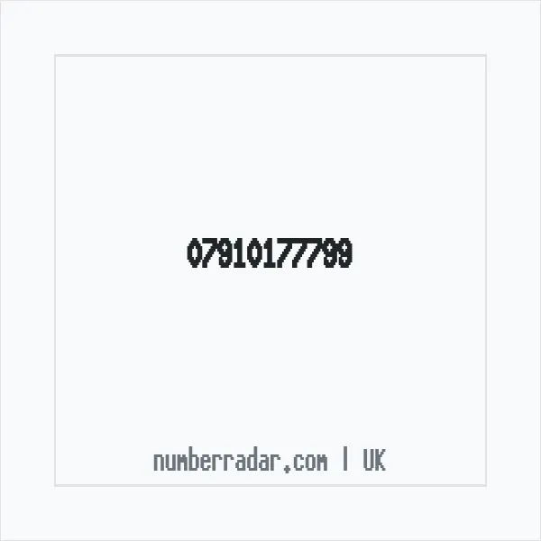 Reverse number check for +44 7910 177799 — who called me?