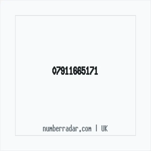 Reverse number check for +44 7911 665171 — who called me?