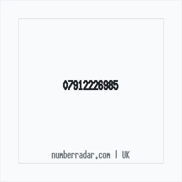 Reverse number check for +44 7912 226985 — who called me?