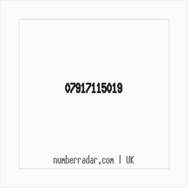 Reverse number check for +44 7917 115019 — who called me?