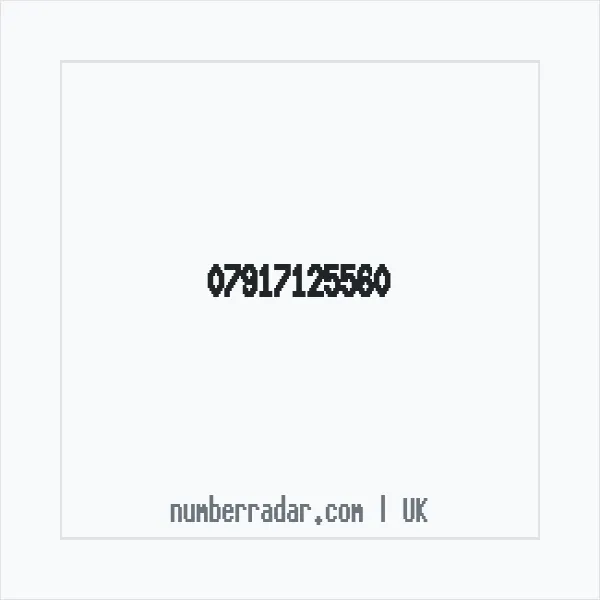 Reverse number check for +44 7917 125560 — who called me?