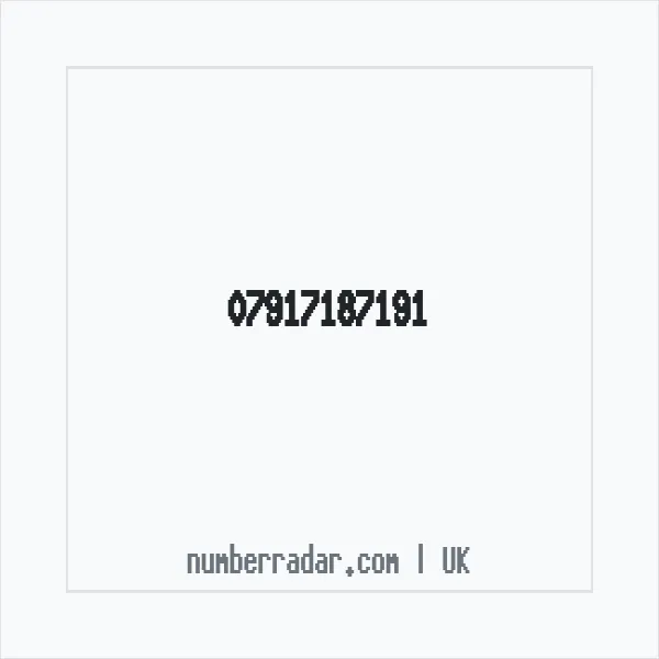 Reverse number check for +44 7917 187191 — who called me?