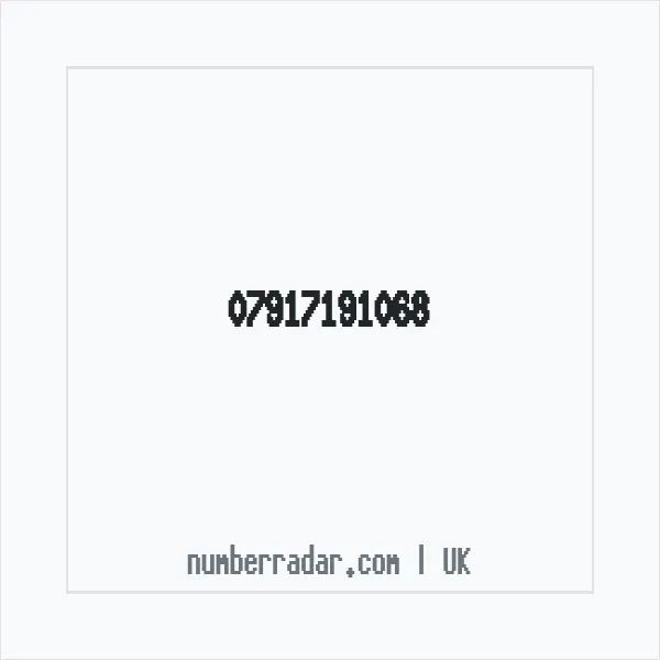 Reverse number check for +44 7917 191068 — who called me?
