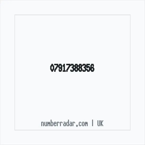 Reverse number check for +44 7917 388356 — who called me?