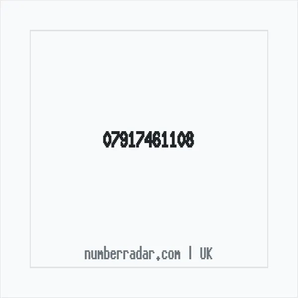 Reverse number check for +44 7917 461108 — who called me?
