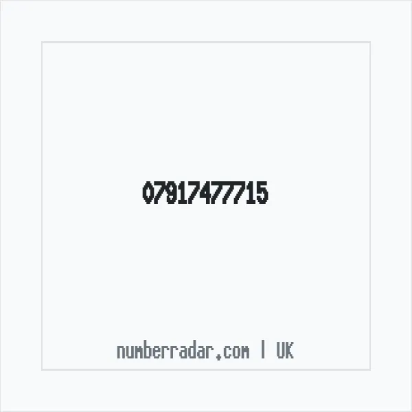 Reverse number check for +44 7917 477715 — who called me?