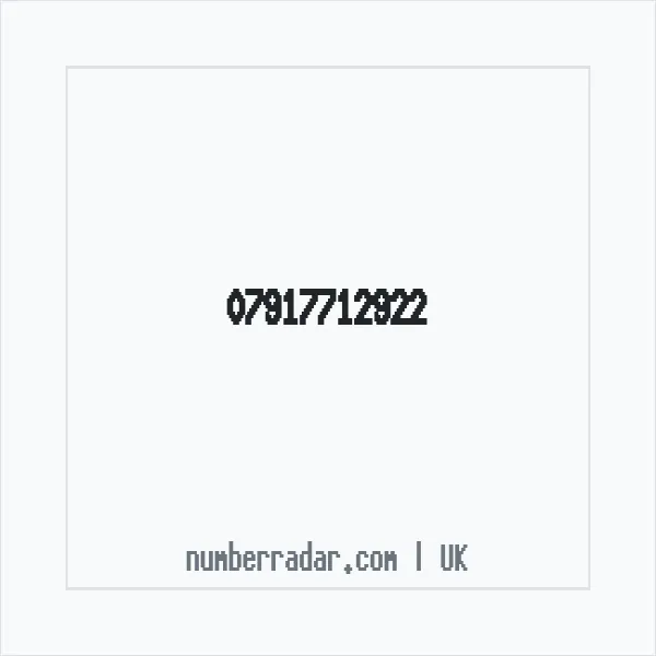 Reverse number check for +44 7917 712922 — who called me?